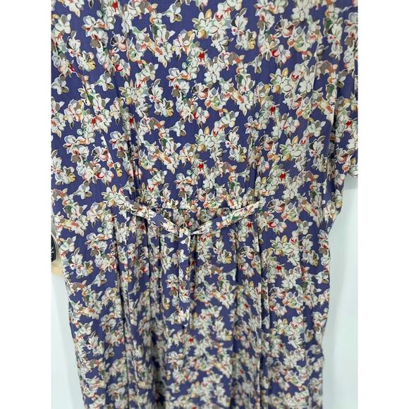 Vintage Maggie McNaughton Dress 22W Floral 90s Button Front Prairie Cottagecore - Picture 4 of 12